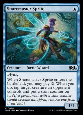 Snaremaster Sprite (068) Wilds of Eldraine WOE MTG Magic