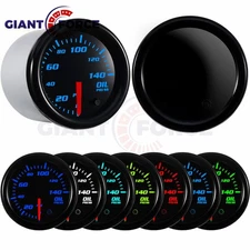 2" 52mm 7 Color LED 0-140 PSI Oil Pressure Gauge Meter With Oil Press Sensor
