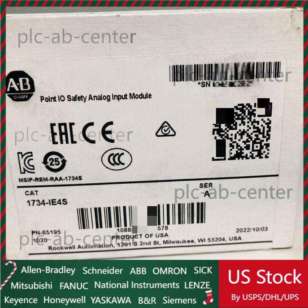 NEW AB 1734-IE4S POINT Guard I/O Safety4-Channel Analog Input US Free Tax