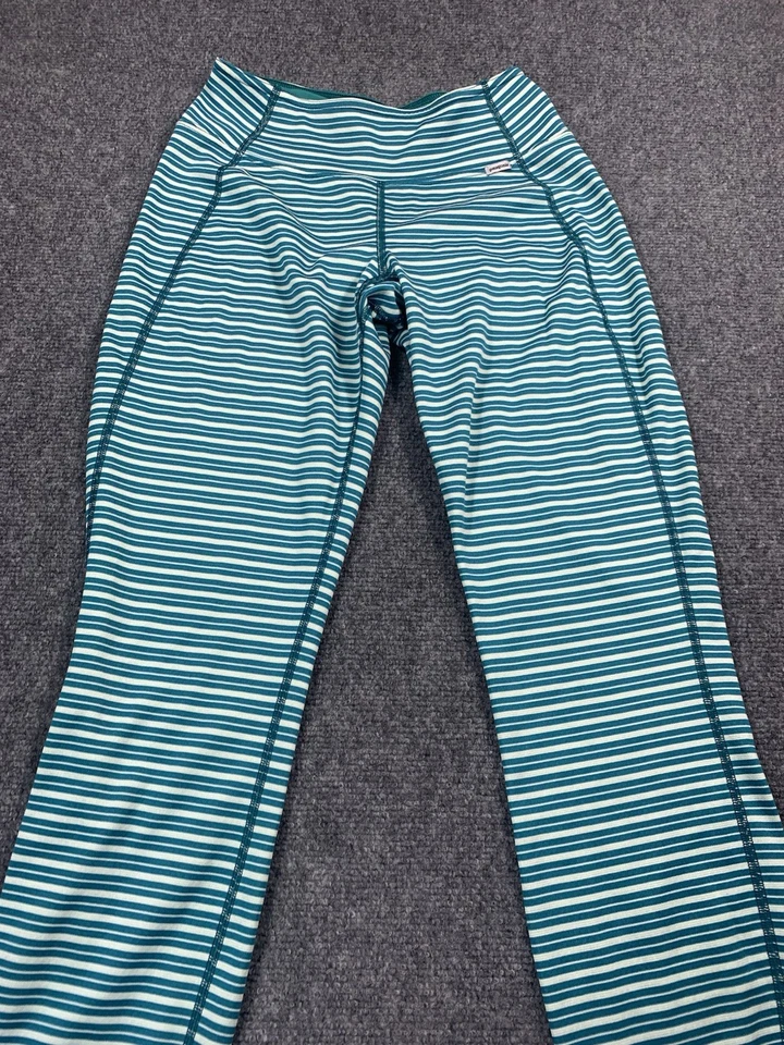 Leggings Patagonia Feminina Pequena Listrada Baselayer Leve Verde Capilene - Imagem 4 de 4