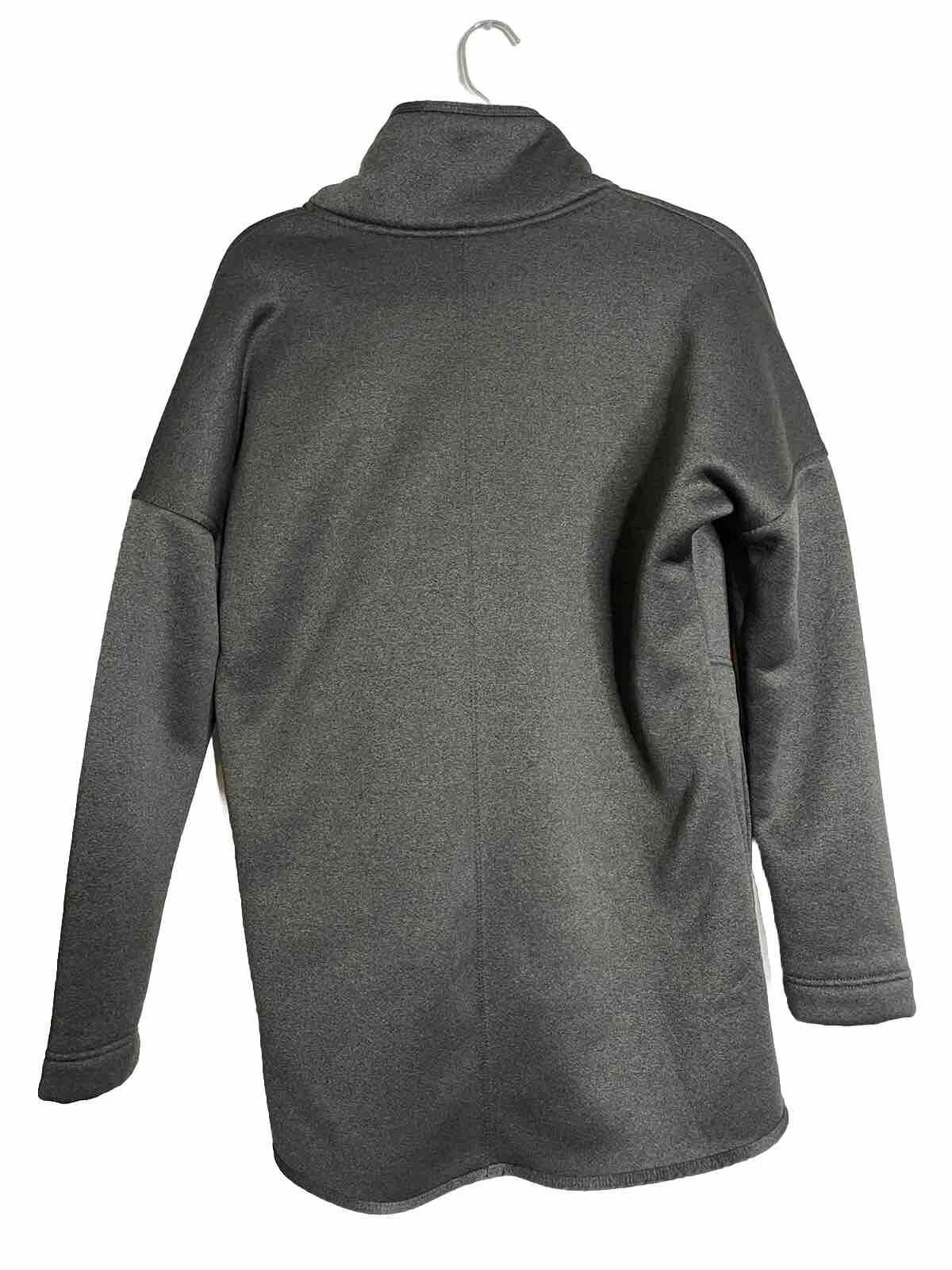 lole fleece wrap thumb hole pocket jacket