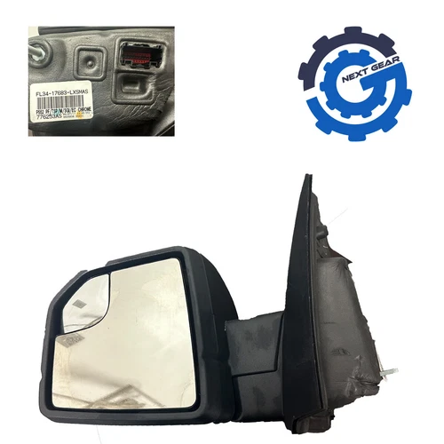 New OEM Ford Side Wing Mirror Black Manual For 2015-2018 Ford F150 FL3Z-17683-AK