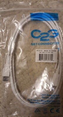 C2g Get Connected #13172 2M USB 2.0 A/B CBL