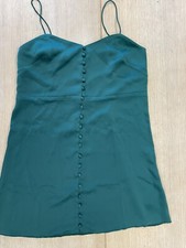 Urban Outfitters Button Front Green Tunic Size L UO BNWT