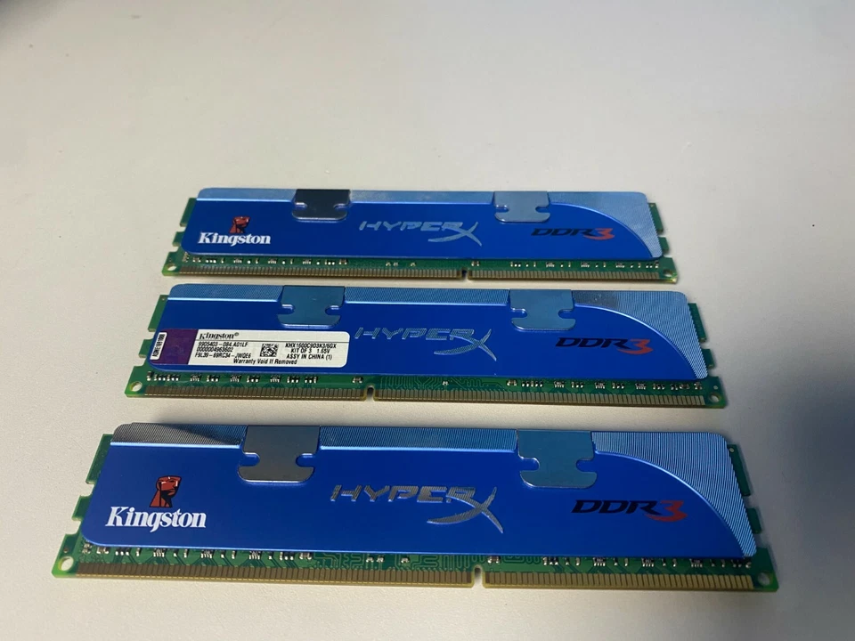Kingston Hyper 6GB DDR3 Desktop Memory KHX1600C9D3K3/6GX - Image 2 of 4