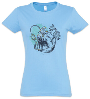 Sailor Deep Sea Fish Damen T-Shirt Diver Diving Sailing Deep-sea Angler Fish