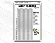 4059~~Sleep Tracker Planner Stickers