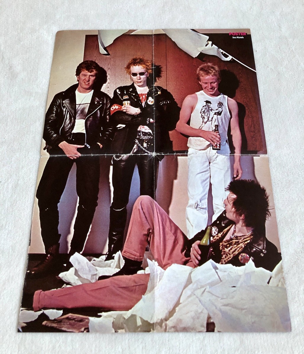 SEX PISTOLS 1977 ROTTEN VICIOUS Swedish Poster Music