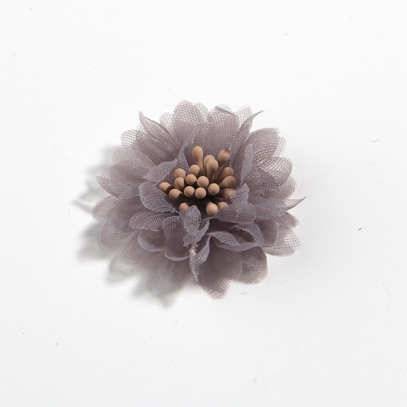 50PCS 1.5" Mini Fabric Flower For Hair Accessories Wedding Bouquet