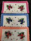 10 Ladies Handkerchiefs 100% Cotton Hankies Hanky Pocket 11.5" x 11.5" L225