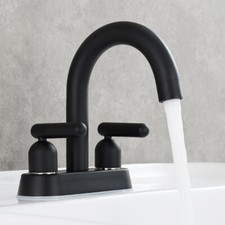 Bathroom Basin Mixer Tap Antique Brass 3 Colors Basin Sink Faucet Dual Handles