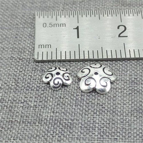 30pcs of 925 Sterling Silver Spiral Bead Caps for Bracelet Necklace 6mm 8mm - Picture 2 of 7