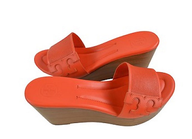 red tory burch slides
