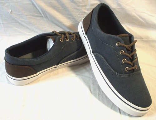 Tober blau Canvas Sneaker Low Top Mode Schuhe weiche Innensohle Freizeit Gr. 8,5 NEU - Bild 14 von 15