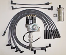 FORD 351C 400 429 460 BLACK Small Cap HEI Distributor + 45K Coil + 8mm USA WIRES