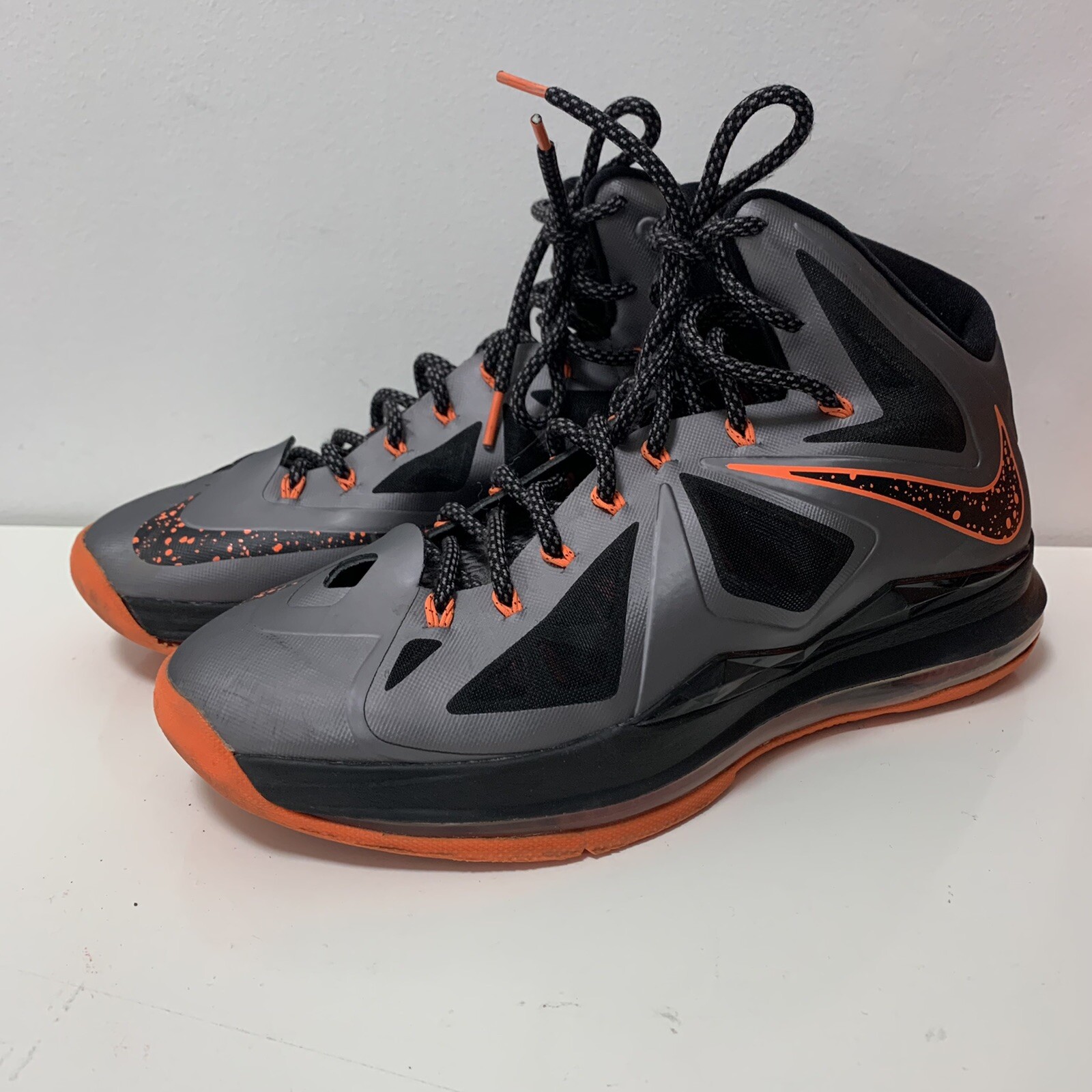 Size 11.5 - Nike LeBron 10 Lava 2012 