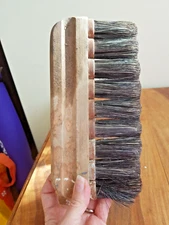 Vintage Antique Carpenters Hard Wooden Whisk Broom Folk Rustic Brush Wallpaper