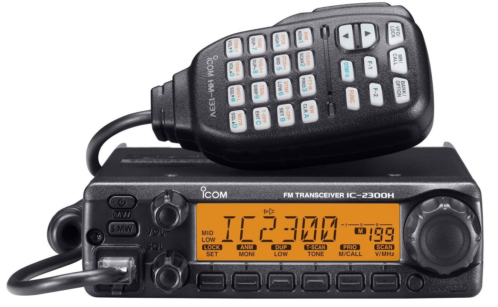 Icom 2300H05 Ham Radio, Vhf, Fixed Mount, 65 Watts
