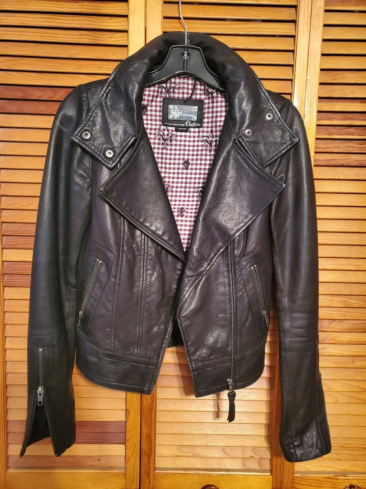 Chaqueta de moto de cuero Mackage talla XS Foto 2 de 3