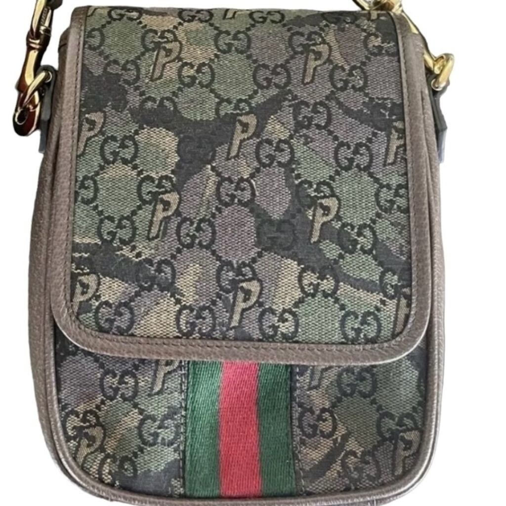 Brand new Gucci x The Palace Camouflage Messenger Bag | eBay