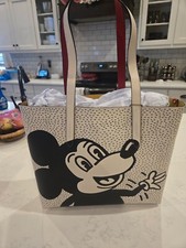 COACH Disney Mickey Mouse X Keith Haring Highline Tote bag handbag chalk K0895