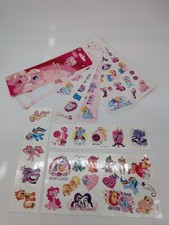 My Little Pony 2016 25 Temporary Tattoos And Year 2010 Partial Stickers Lot