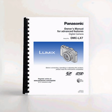 Owners Manual for Panasonic Lumix DMC-LX7 Camera