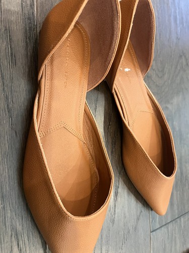New French Connection Brown Pointy Loafer Slip On Flats Shoes Women's Size 9 - Picture 2 of 5