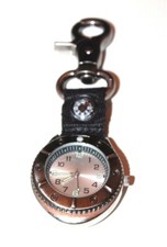 Unbranded Watch Fob Stainless Steel CaseBack KeyChain Pocket Watch