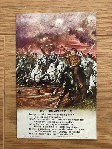 Bamforth Song Cards The Trumpeter 4898 - Picture 3 of 5