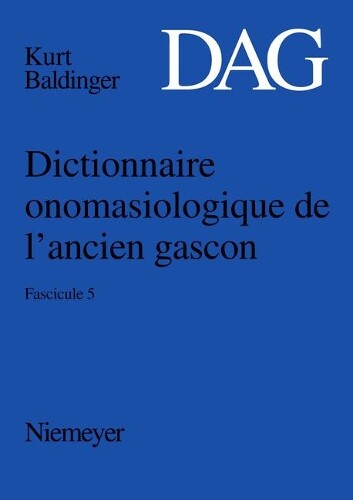 Thumbnail - Dictionnaire Onomasiologique De L'ancien Gascon (dag), (taschenbuch)
