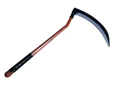 GRIM REAPER SCYTHE HALLOWEEN MOVIE PROP PU WEAPON LONG DEATH SICKLE (2 PART)