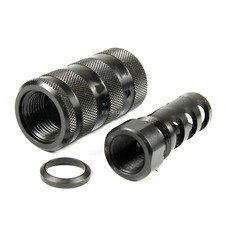 Muzzle Brake 5/8x32 TPI Sound Sleeve Forwarder 13/16-16 for .458 Socom