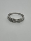 Men’s Sterling Silver 925 Diamond Wedding Band Ring Size 7 — photo 8