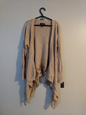Cardigan Femme Taille Plus Avec Dentelle - Neuf Avec étiquettes, Taille 2X Beige