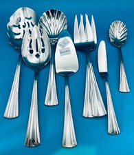 8 PC Reed  Barton BROOKSHIRE Hostess Serving Set Stainless Flatware Silverware