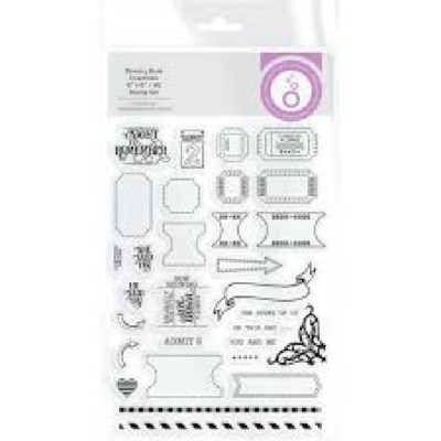 Tonic Studios  -  Acrylic  Stamp - MEMORY BOOK ESSENTIALS 6 X 8 STAMP SET A5