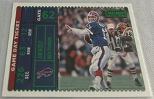 2022 Panini Contenders Football Jim Kelly Buffalo Bills Game Day Ticket Green