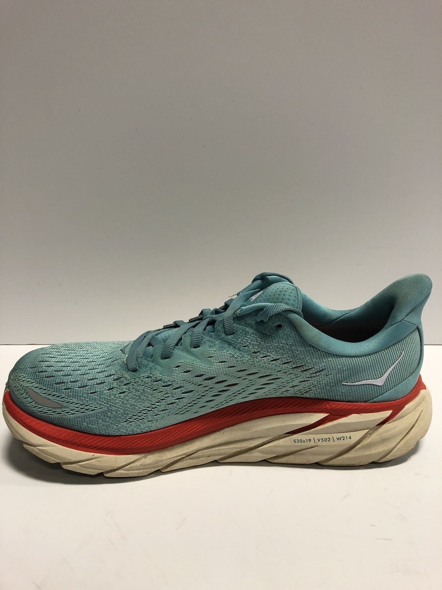Hoka One One Women's Clifton 8, Blue Running Shoes, Size 10