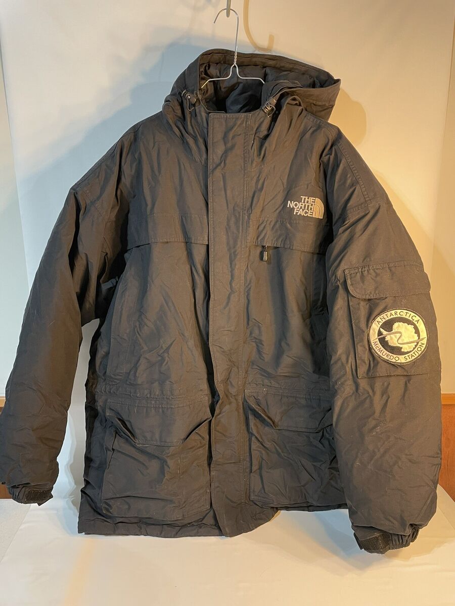 送料無料 日本 FACE NORTH RARE Down Men's STATION MCMURDO ANTARCTICA Jacket XLサイズ以上