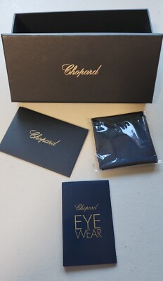 Chopard Eye Wear EMPTY Box Sealed Bag Product Information Storage Packaging