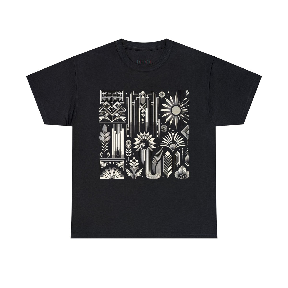 趣味・スポーツ・実用 Domestic Aesthetic Household Art 1920- Unisex Adult T Shirt Designer Monochrome Art Deco Pattern