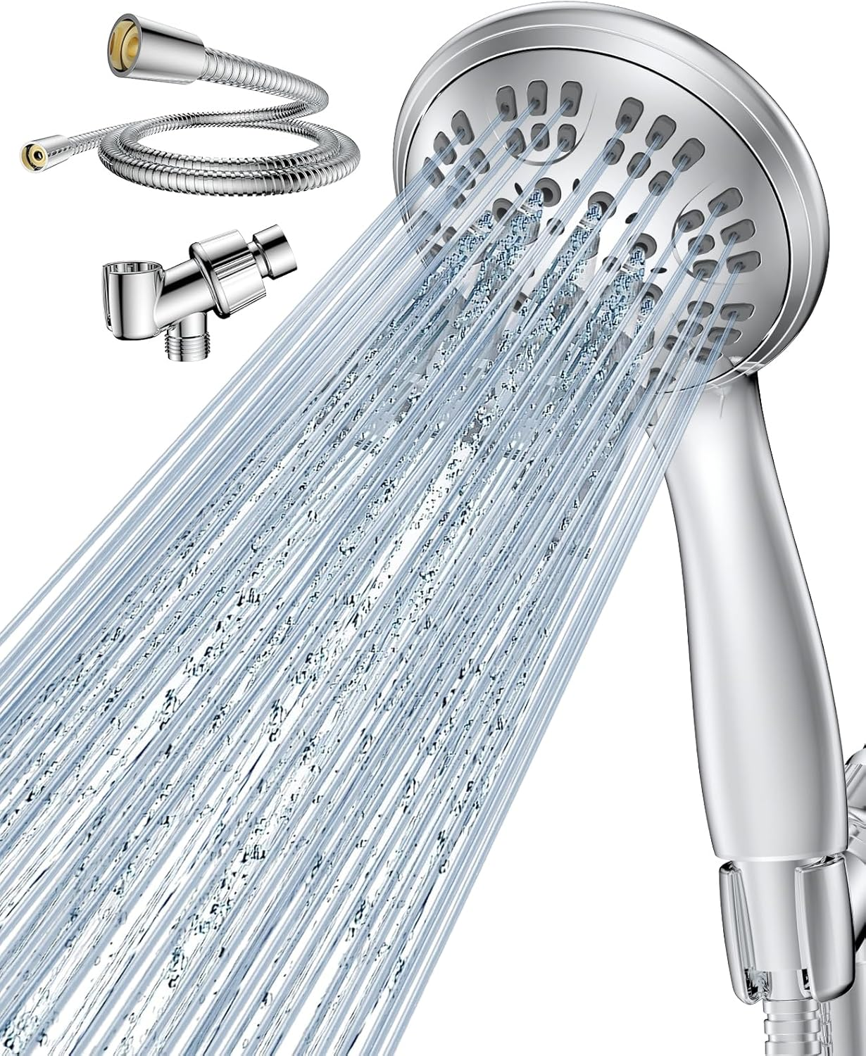 High Pressure 6 Functions Shower Head with Handheld Eco-Performance Handheld Sho