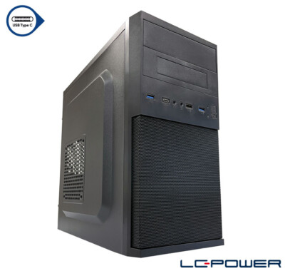 LC-Power - Micro ATX / M-ATX Office Gehäuse - 2004MB-V3 - 1x USB-C / 3x USB-A