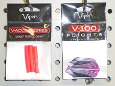 Viper Sure Grip Darts Pink Replacement Sleeves Matching Oryx Flights