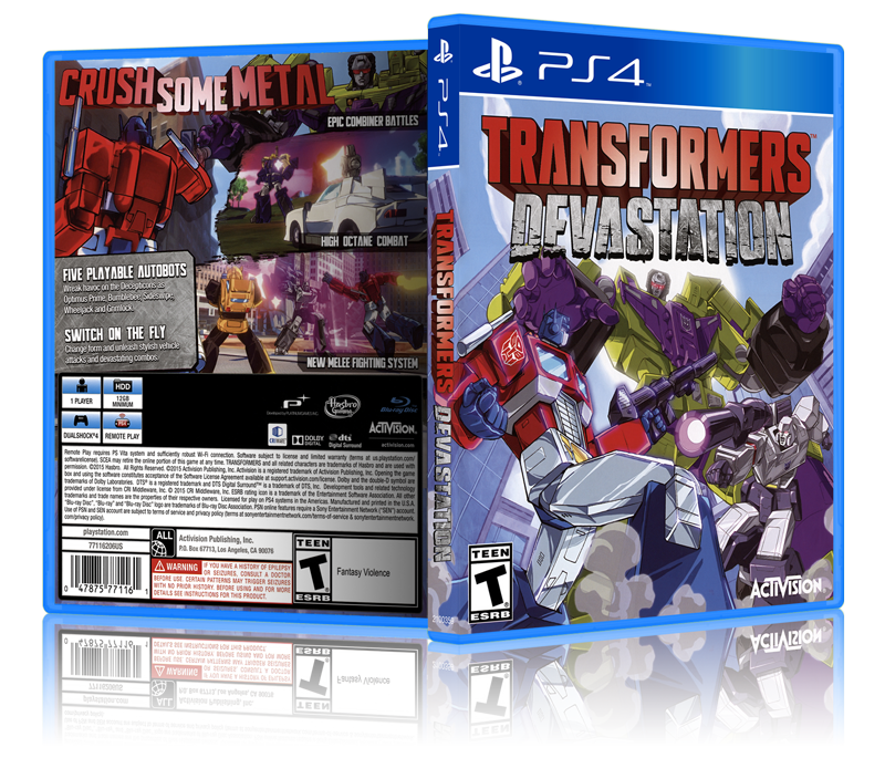 ☆超目玉】 TRANSFORMERS DEVASTATION PS4 北米版未開封