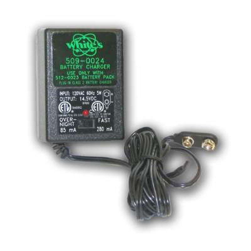 Whites Metal Detector 10 Cell Fast/Trickle Charger for 5120023 Battery