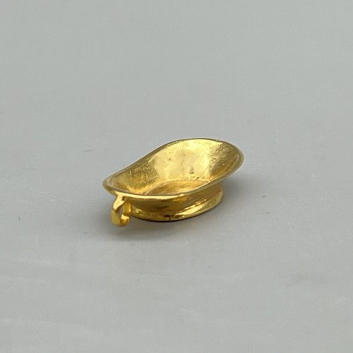 EUGENE KUPJACK Artisan GOLD PLATED Centerpiece Bowl 1:12 MINIATURE DOLLHOUSE VTG - Picture 6 of 17