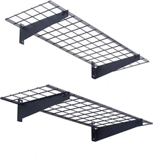 2-Pack 15X45 Heavy Duty Garage Wall Shelving 45-Inch-By-15-Inch Wall Mount Garag