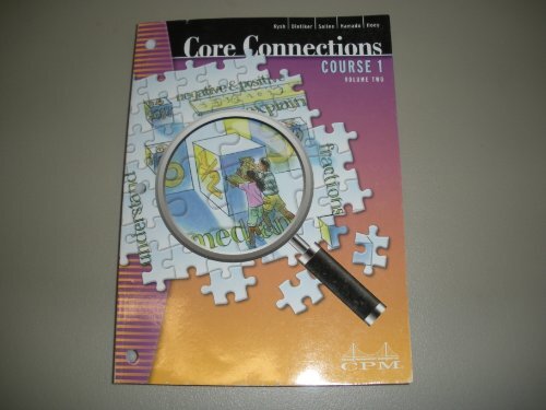 Core Connections Course 1 Second Edition Volume 2 Dietiker Sallee 